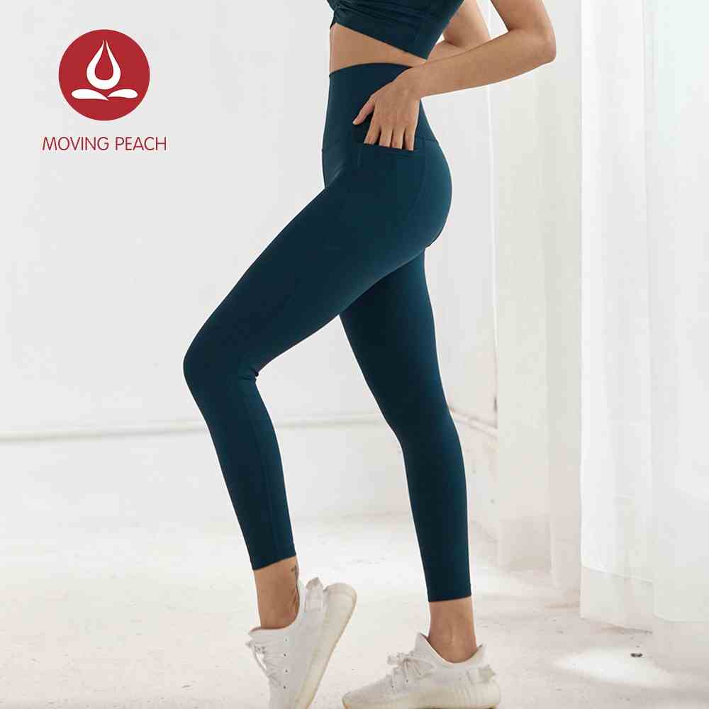 Quần Legging Thể Thao Lưng Cao Có Túi Năng Động Thời Trang