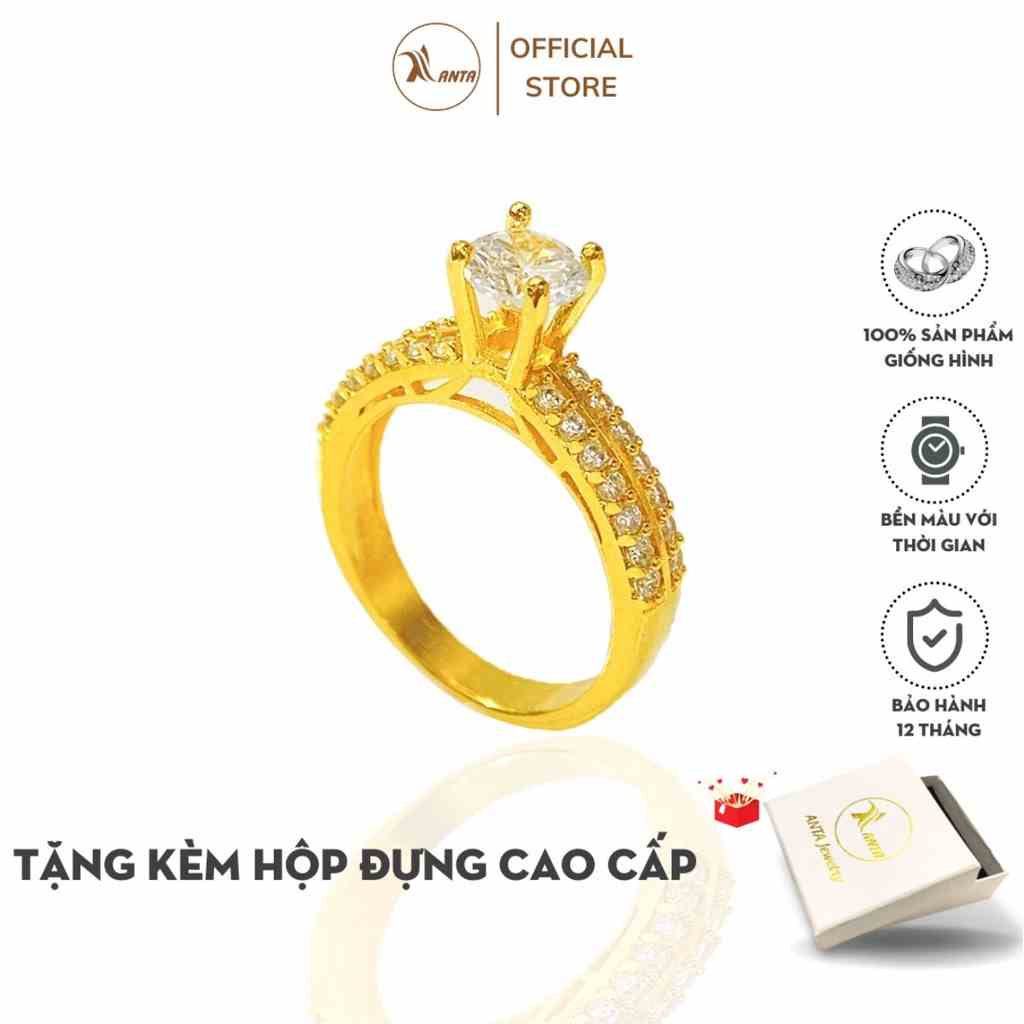 [Mã BMLTB35 giảm đến 35K đơn 99K] Nhẫn nữ ANTA Jewelry ATJ3000 đính đá xinh xắn sành điệu