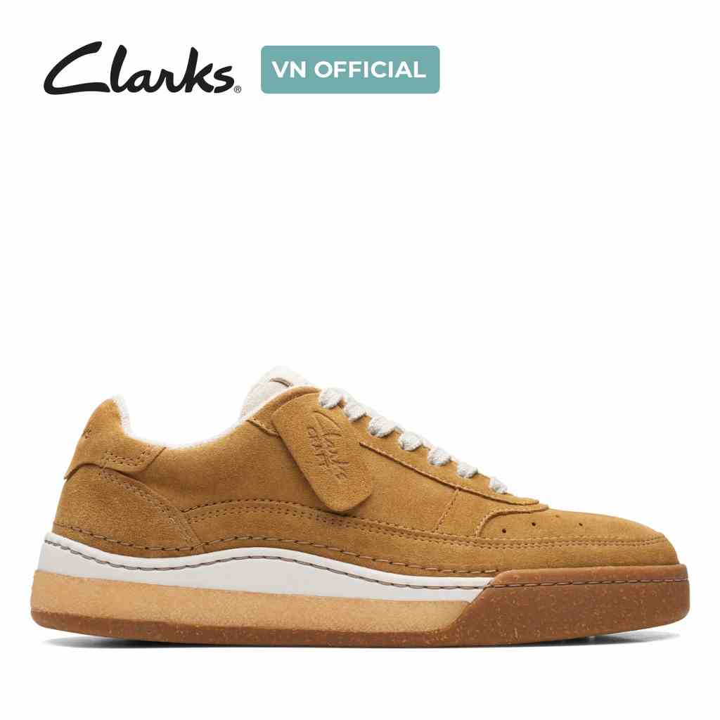 [Mã BMLTA35 giảm đến 35K đơn 99K] Giày Sneaker Da Nam Clarks CraftCourtLace màu Oakmoss Suede