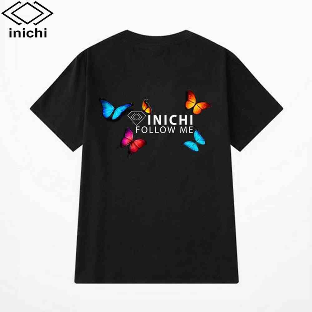 [Mã BMLT30 giảm đến 30K đơn 299K] Áo thun unisex in họa tiết bướm INICHI 4 màu I10