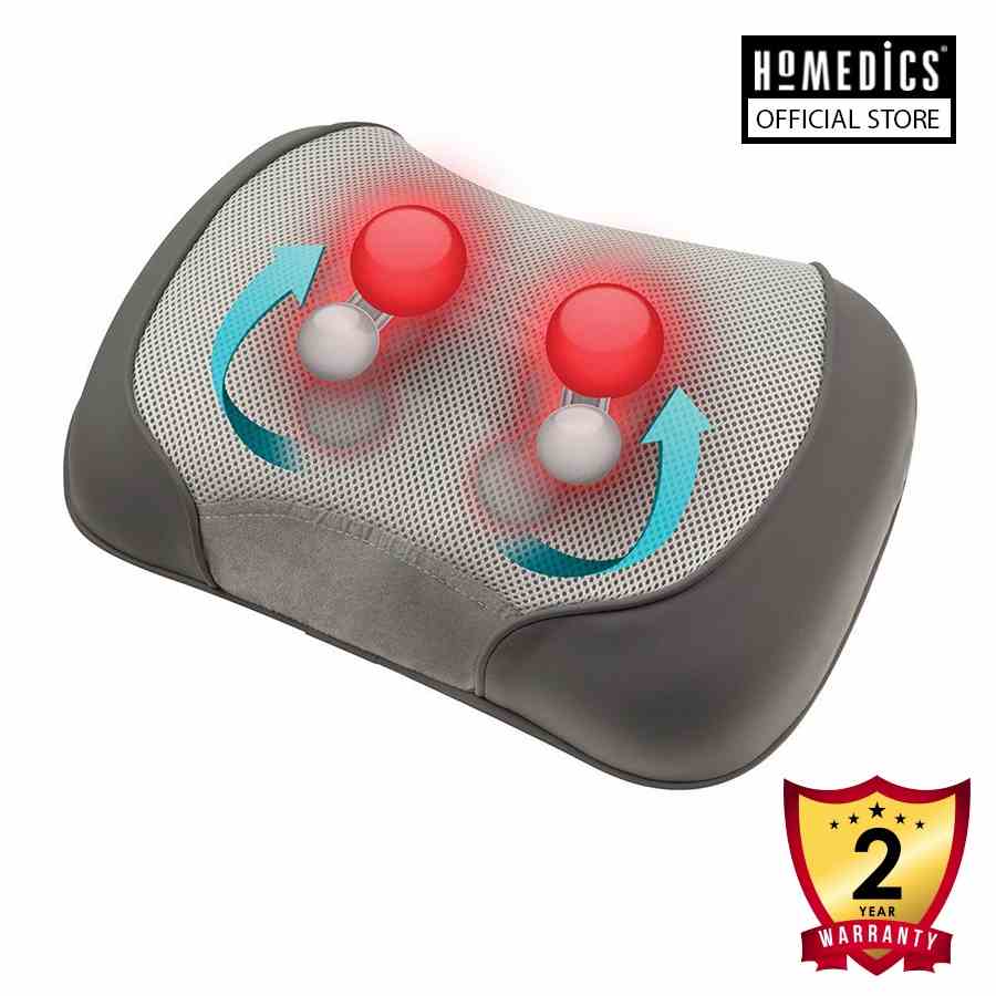 Gối massage kèm nhiệt công nghệ Shiatsu 3D HoMedics SP-100H-GB (tặng kèm cáp chuyển nguồn dùng trên ô tô)