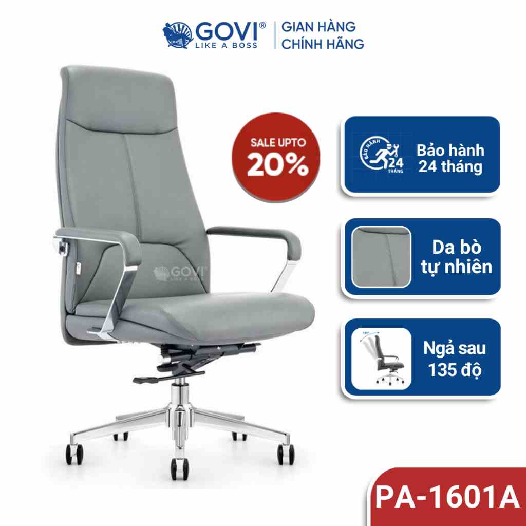 Ghế lãnh đạo GOVI Passo PA-1601A Da PU cao cấp