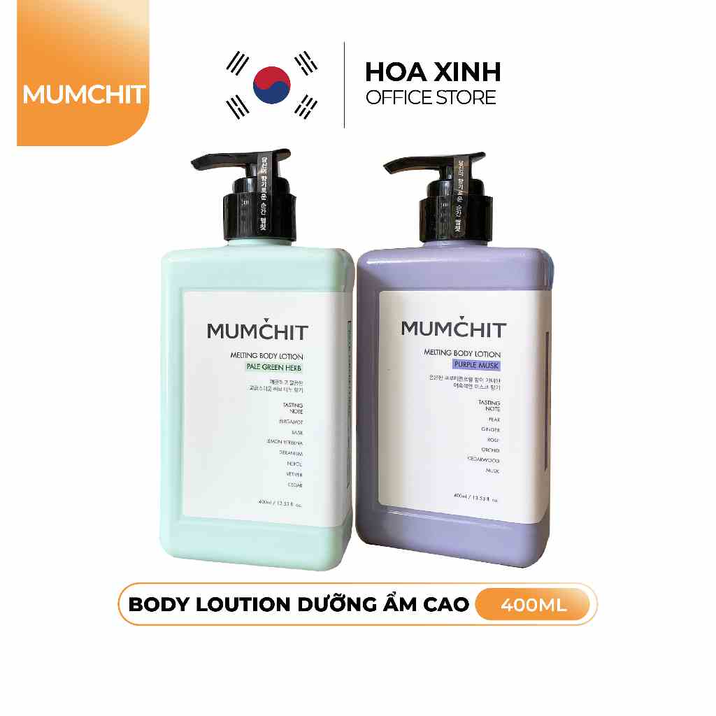 Sữa Dưỡng Thể Cấp Ẩm Hương Nước Hoa MUMCHIT Melting Body Lotion 400ml