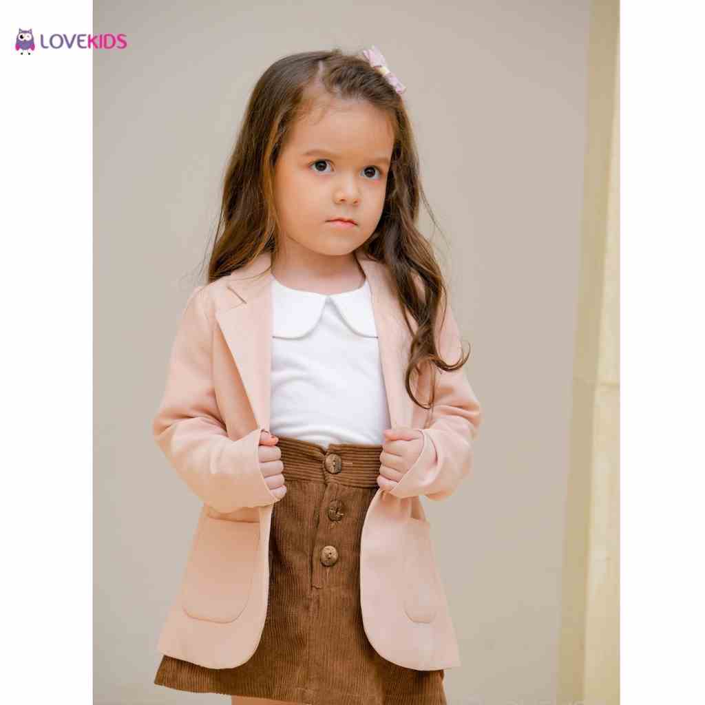 [Mã BMLTA35 giảm đến 35K đơn 99K] Áo khoác dạng vest dáng dài bé gái - Lovekids