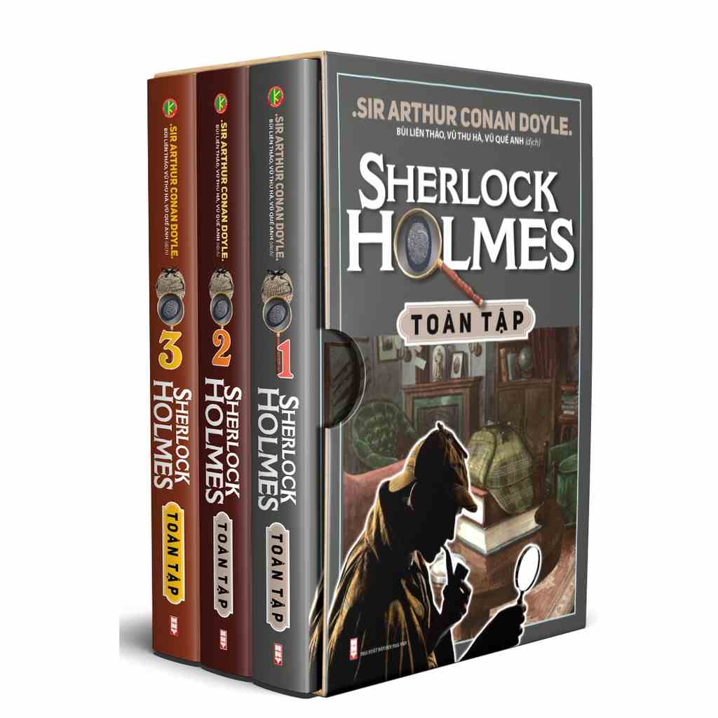 [Mã BMLT100 giảm đến 100K đơn 499K] Sách - Sherlock Holmes Toàn Tập Trọn Bộ 3 Tập (Bìa Cứng)