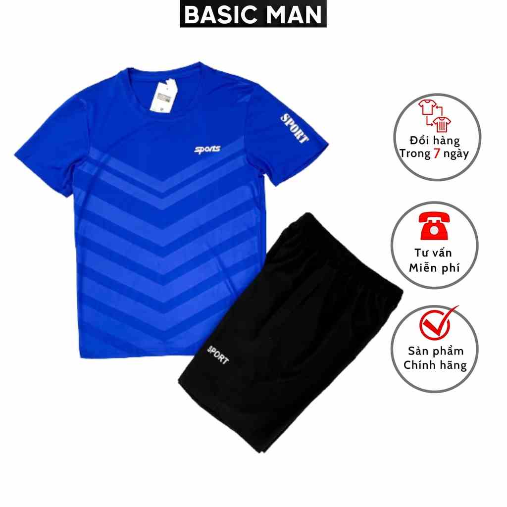 [Mã BMLTB35 giảm đến 35K đơn 99K] Bộ Quần Áo Thể Thao Nam Mùa Hè BM BASIC MAN best and premium vải thun lạnh - BTT 006