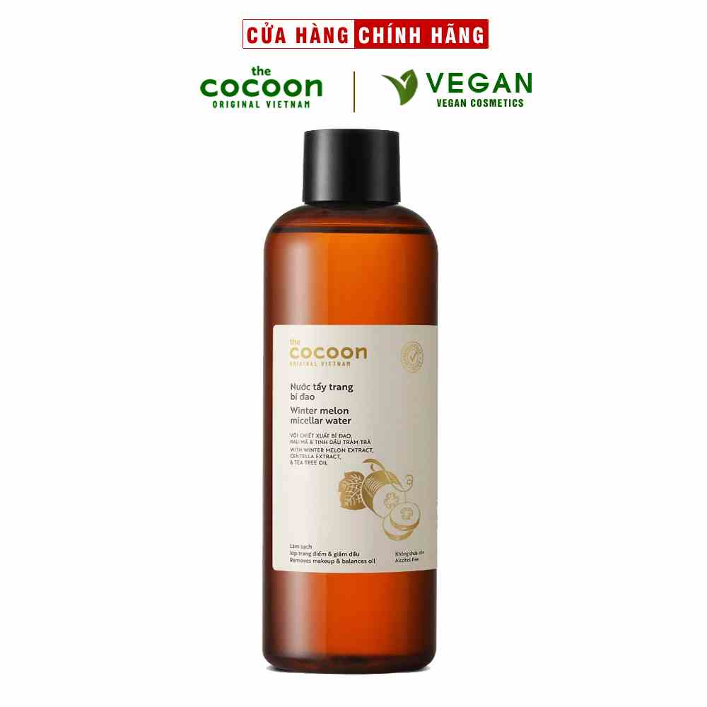 BIGSIZE - Nước tẩy trang bí đao the cocoon vietmam 500ml thuần chay cho da dầu mụn