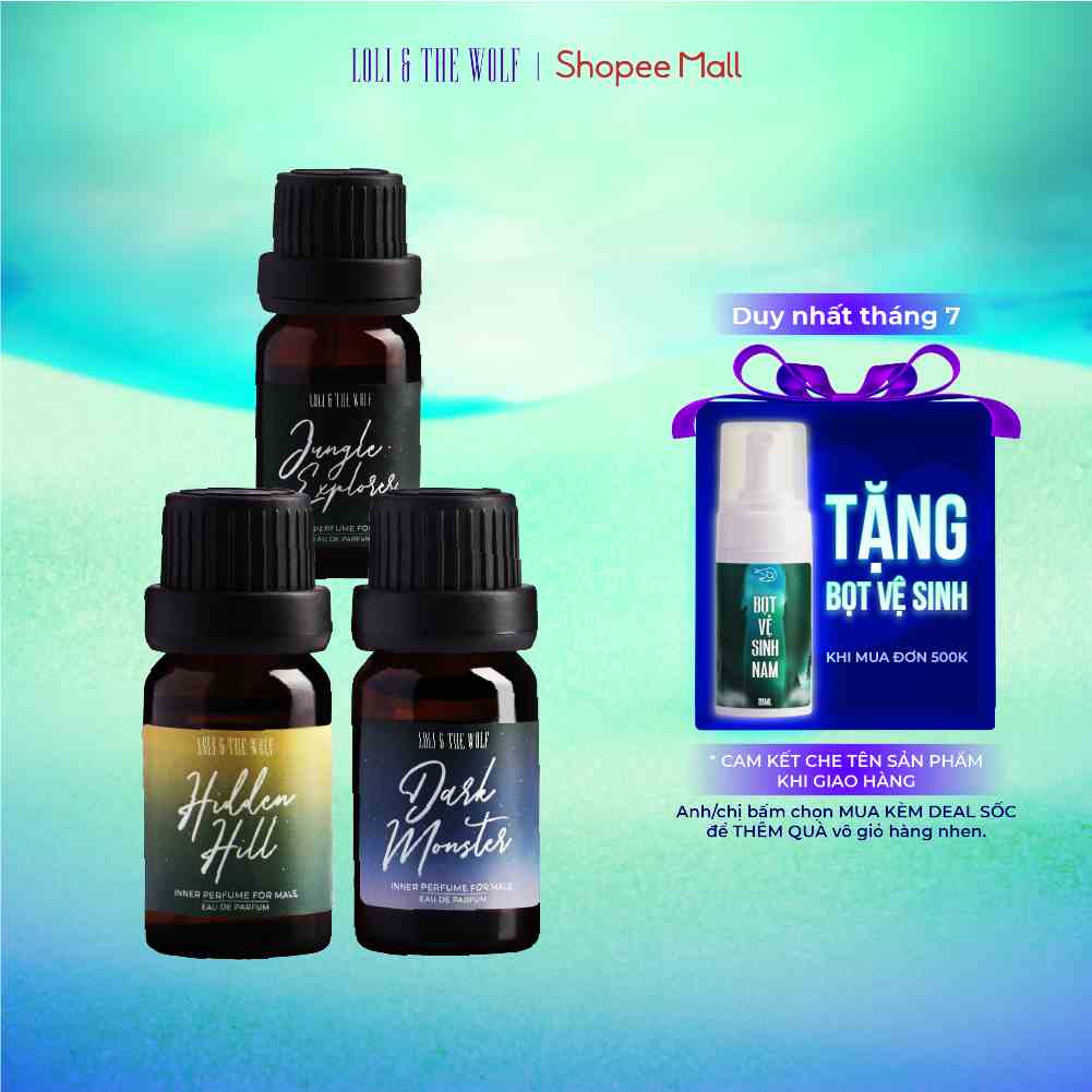 Nước Hoa Vùng Kín Nam Loli And The Wolf Thơm Lâu Chính Hãng Chai 2ml, 10ml