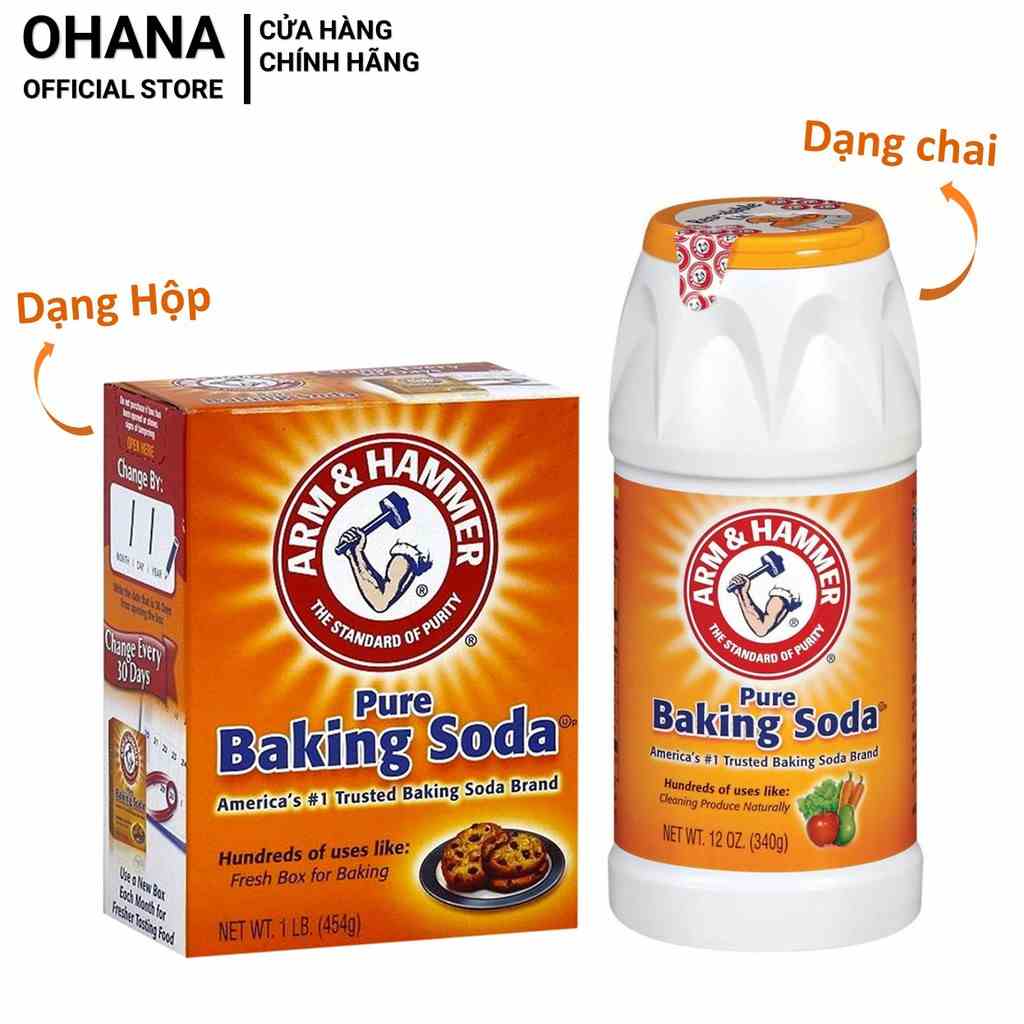 Bột Baking Soda đa công dụng Arm & Hammer (454g/340g)