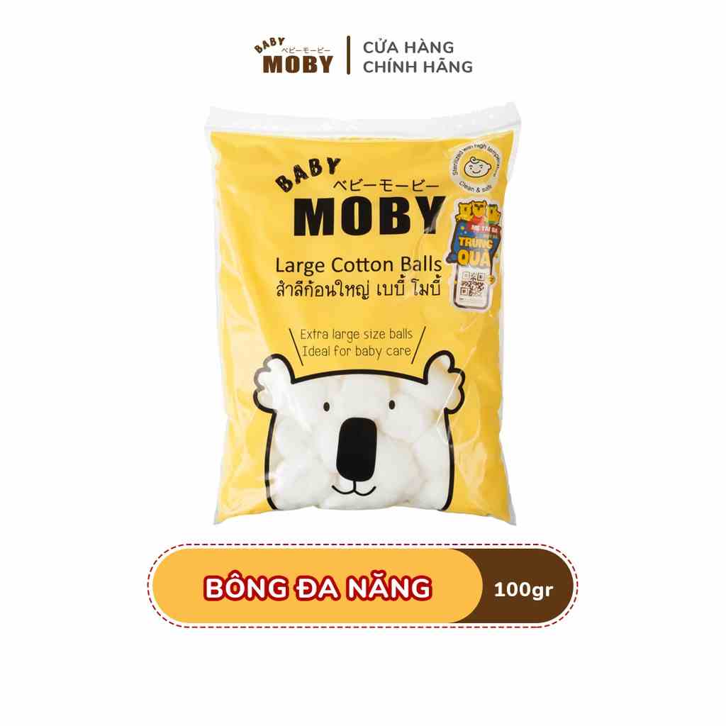 Bông đa năng Moby Baby 100gr