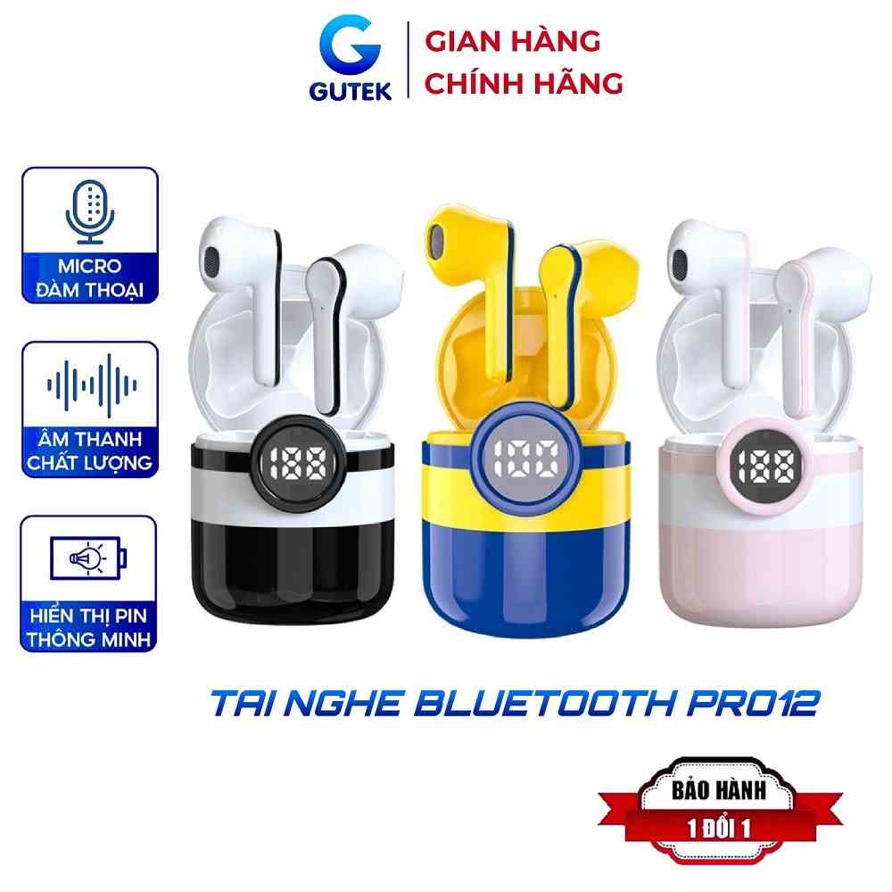 Tai nghe bluetooth không dây Gutek Minion Pro12 nút cảm ứng chống ồn âm thanh HIFI Hiện dung lượng pin