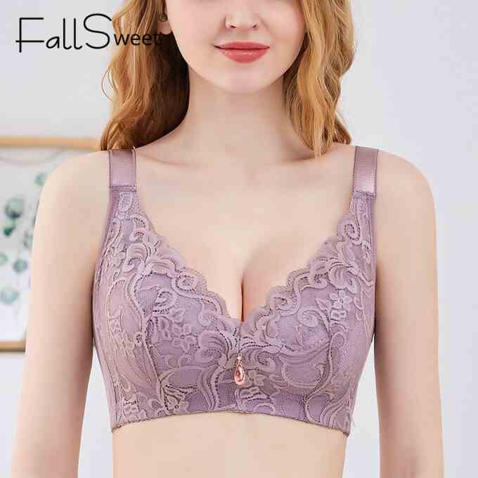 Áo lót nữ FALLSWEET size lớn 36-46 thiết kế nâng ngực không gọng thời trang