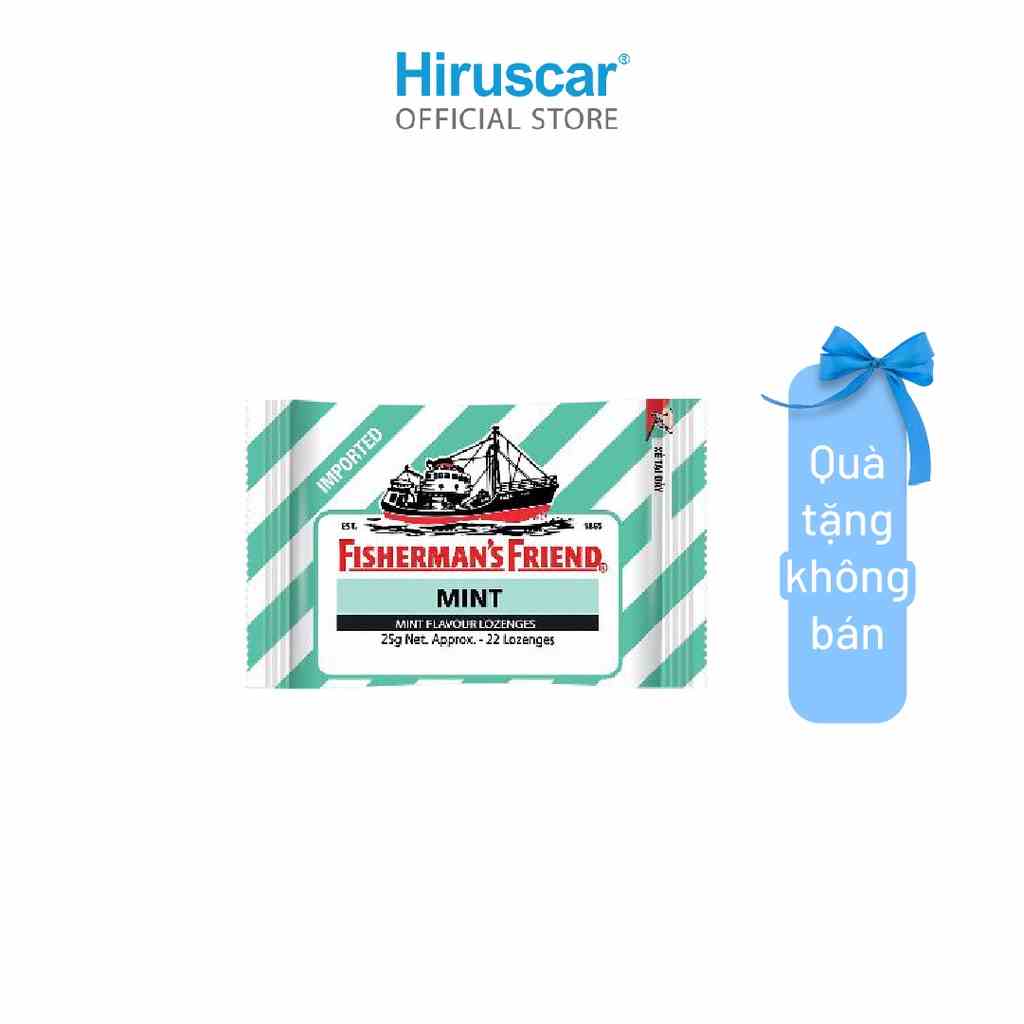 (Quà tặng không bán) Kẹo cay con tàu Fishermans Friend 25g/gói vị bạc hà