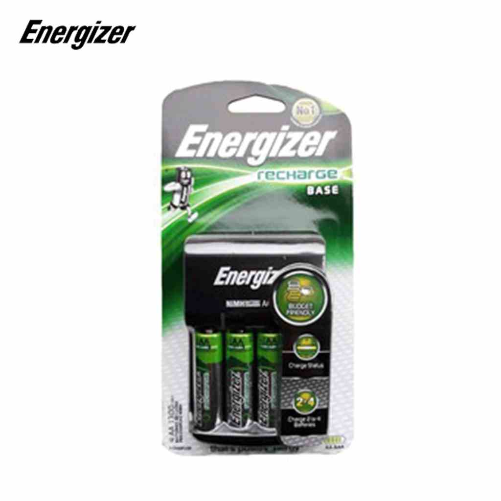 Máy sạc pin Energizer CHVC5 BASE - Có 4 cổng sạc AA-AAA, kèm 4 viên pin sạc AA 1300mAh - Hàng chính hãng