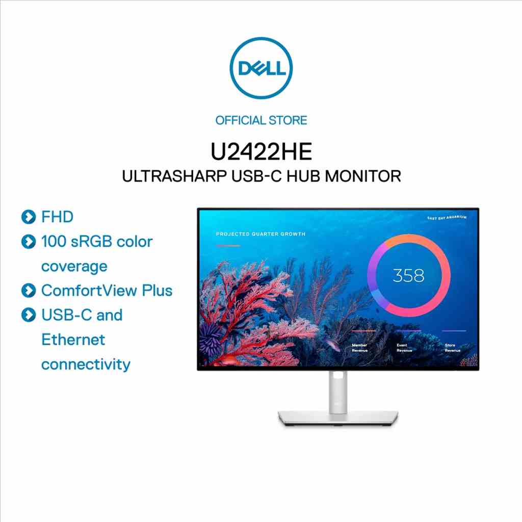 [Mã ELCL7 giảm 7% đơn 300K] Màn Hình Dell UltraSharp U2422HE 23.8