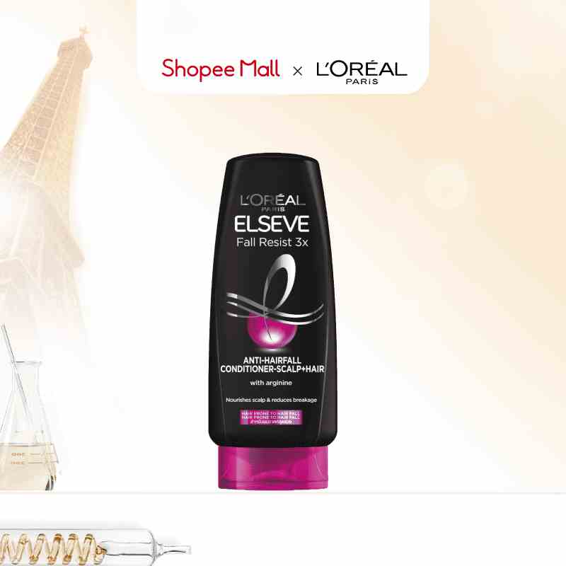 Dầu xả dưỡng tóc giảm gãy rụng; giúp tóc chắc khỏe hơn ELSEVE FALL RESIST 3X L’Oréal Paris 280 ml