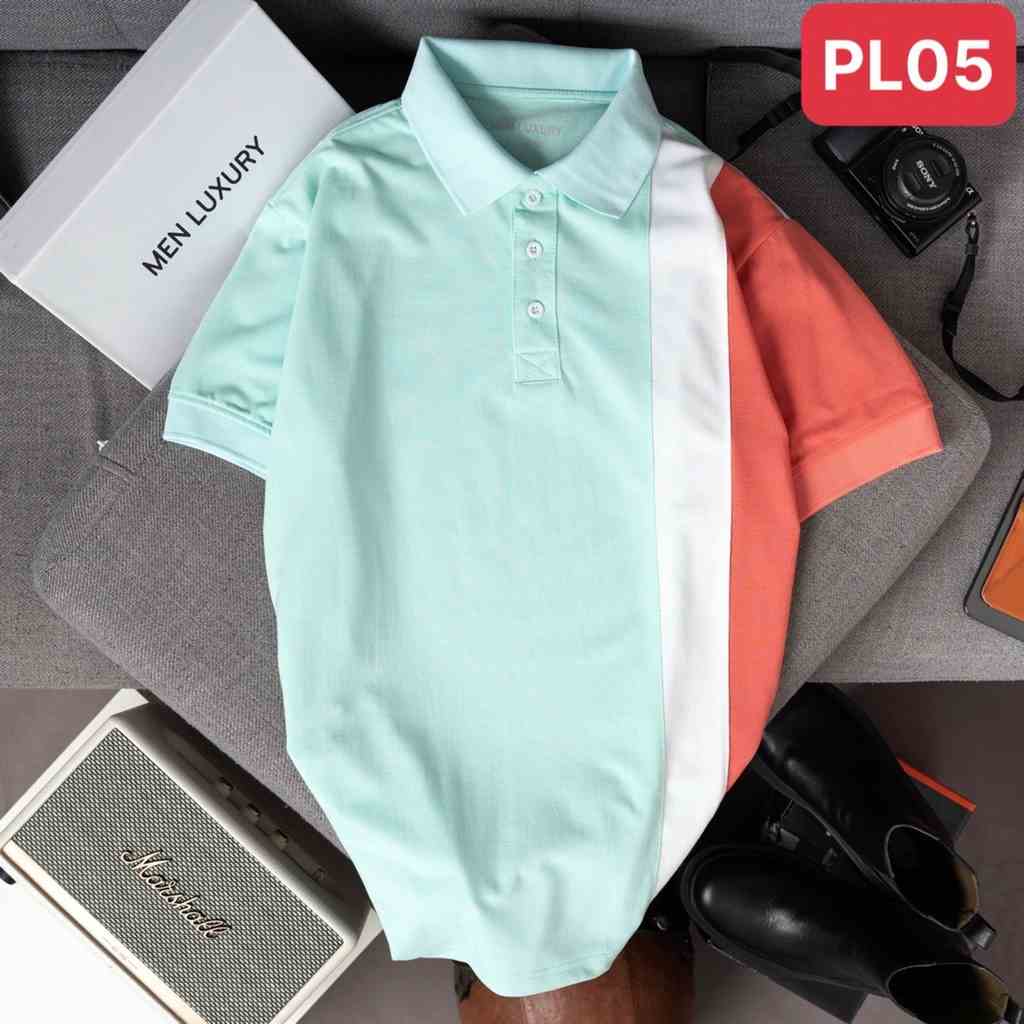 Áo thun có cổ nam MEN LUXURY polo cao cấp vải cá sấu đẹp hàng hiệu chuẩn form, sang trọng lịch lãm PL05- PL06