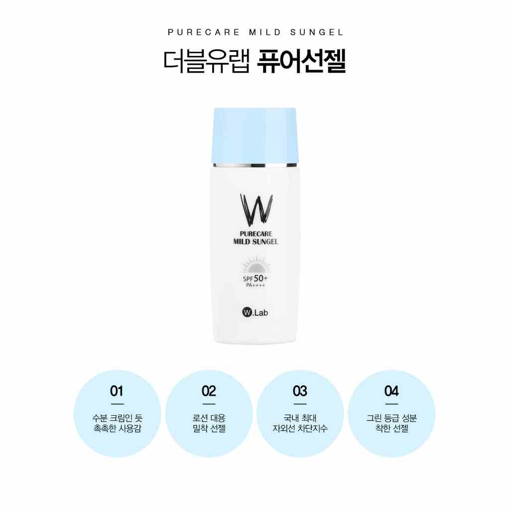 Gel chống nắng dưỡng da W.lab LightCare Aqua SPF50 PA++++ 50ml ( mẫu mới)