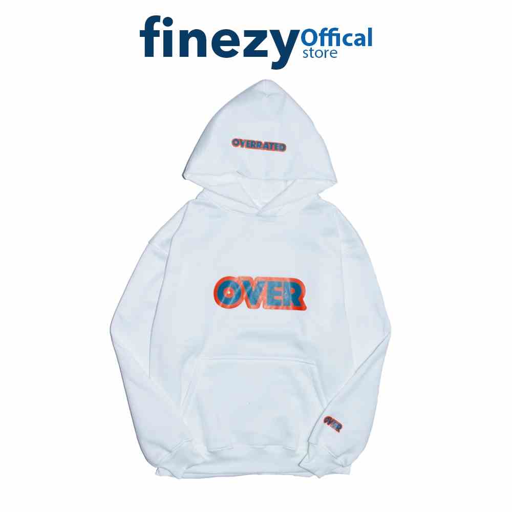 [Mã BMLTB200 giảm đến 100K đơn 499K] Áo hoodie Over Finezy màu trắng Unisex vải nỉ dày dặn ấm áp, xuất khẩu