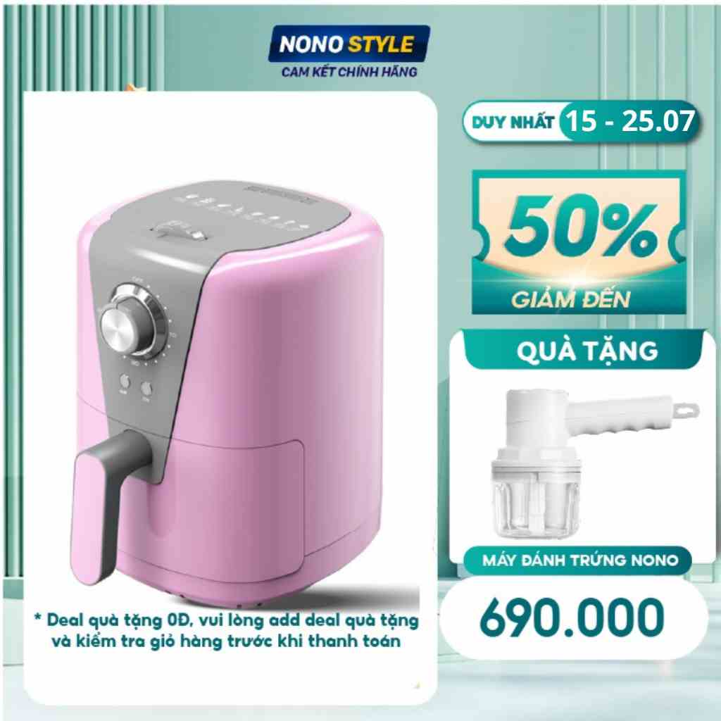 Nồi Chiên Không Dầu Mini BIYI AF-89, Dung Tích 1.5L, Công Suất 1000W, Bảo Hành 12 Tháng