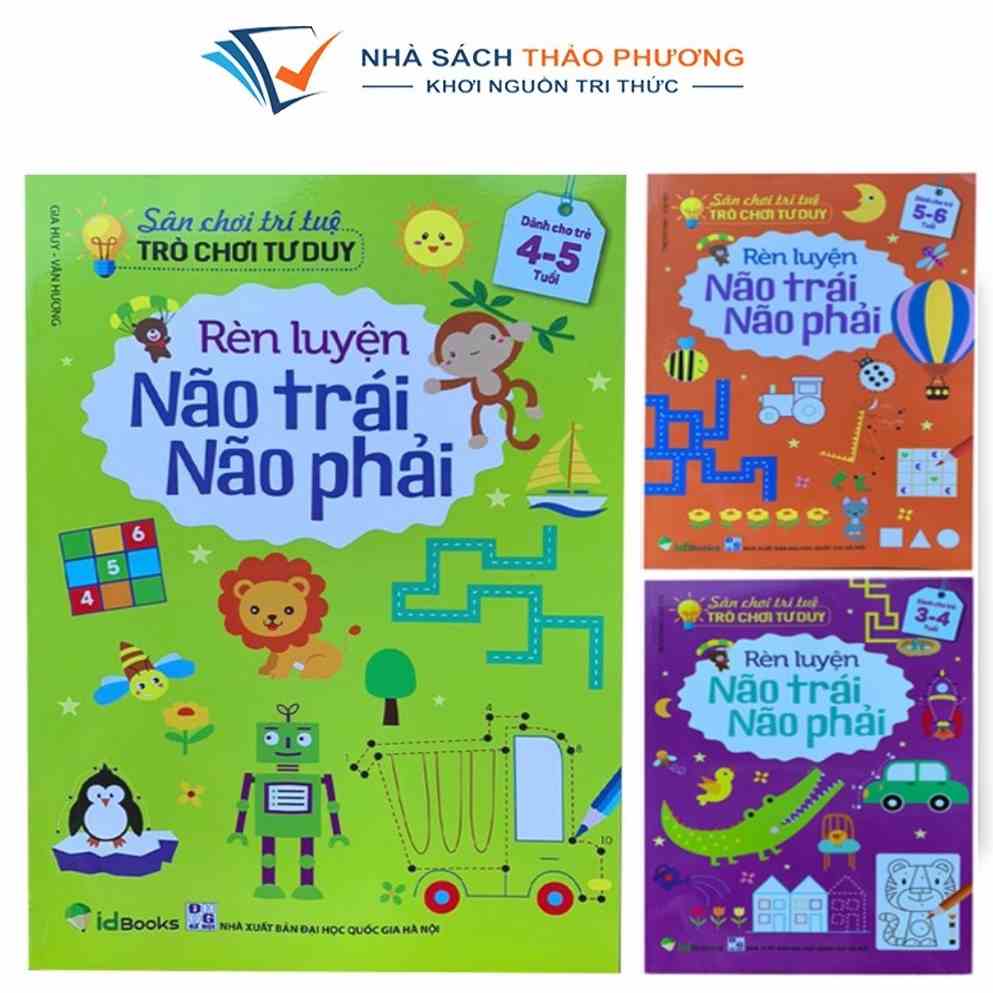 Sách - Sân chơi trí tuệ Rèn luyện não trái não phải cho bé từ 3-6 tuổi