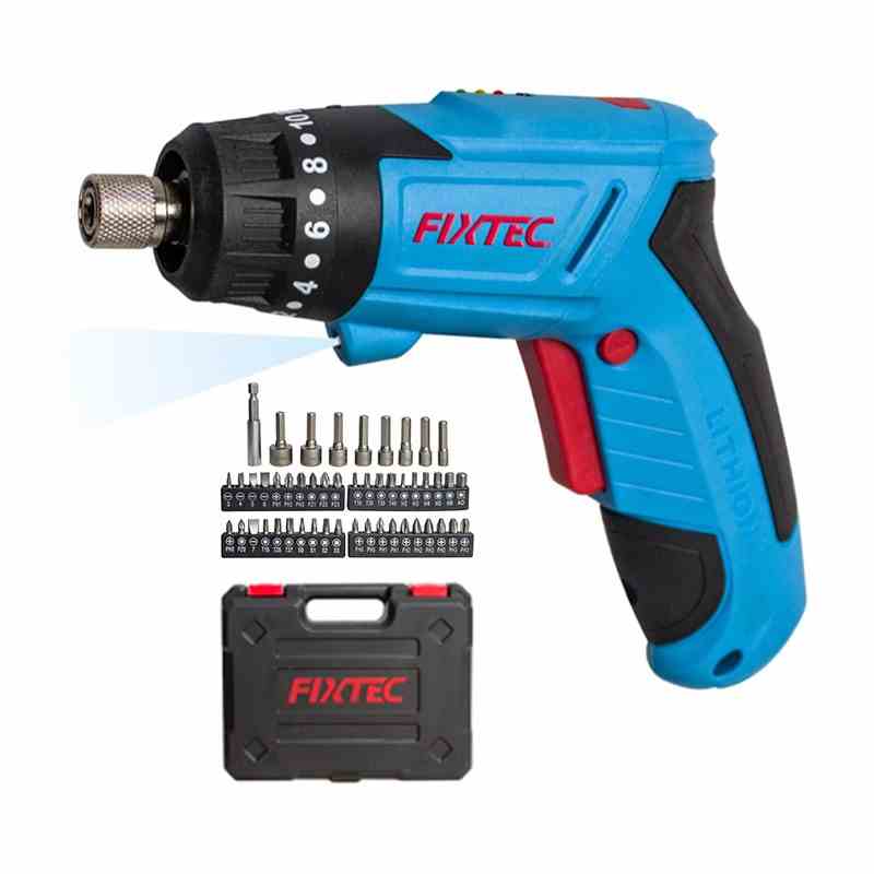 [Mã BMLTB200 giảm đến 100K đơn 499K] Máy bắn vít không dây chạy pin FIXTEC FSD040L01 tặng kèm 49 đầu vít và hộp đựng