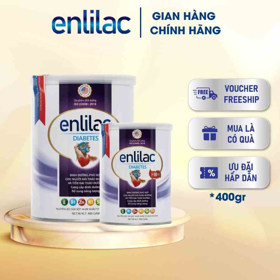 Sữa bột Enlilac Diabetes 400gr 2 lon