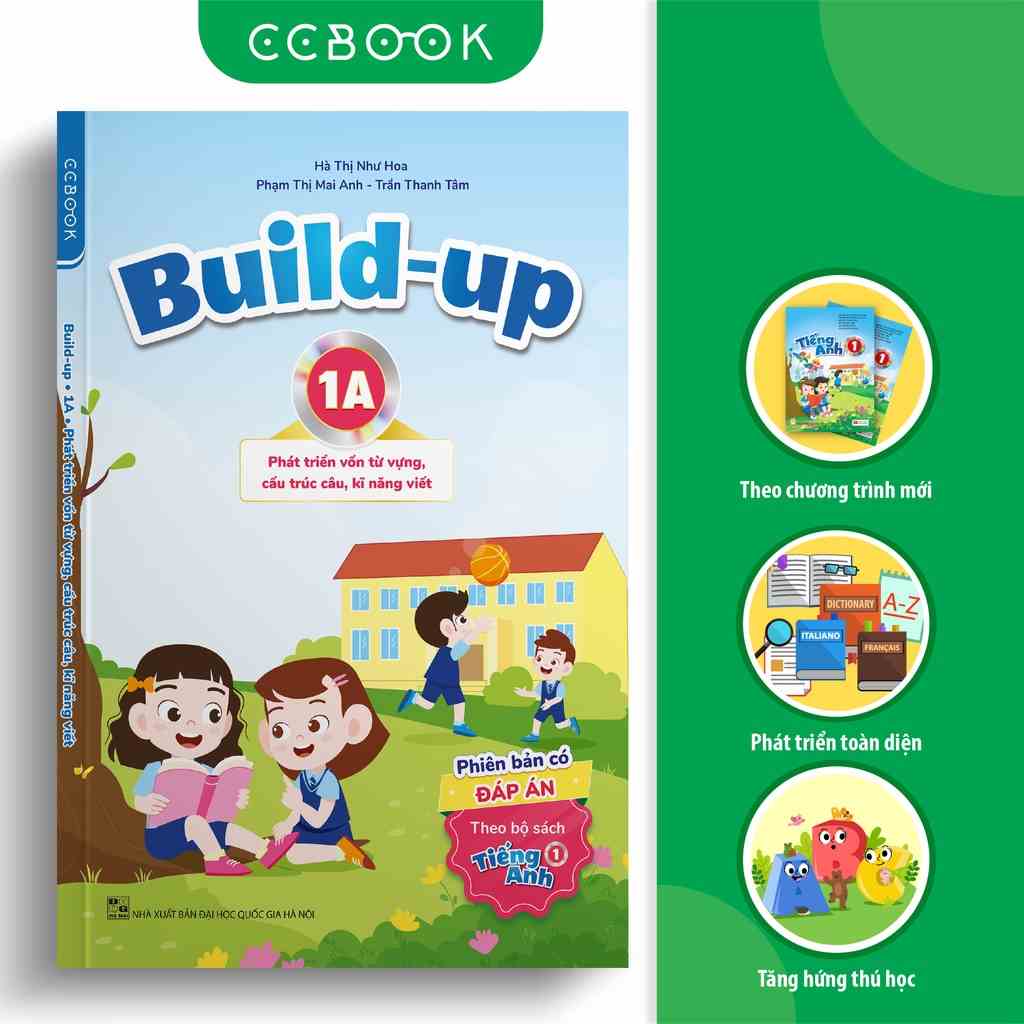 Sách tiếng Anh lớp 1 - Build-up 1A (theo bộ sách Tiếng Anh 1) - Phát triển vốn từ vựng, kĩ năng viết - Có đáp án