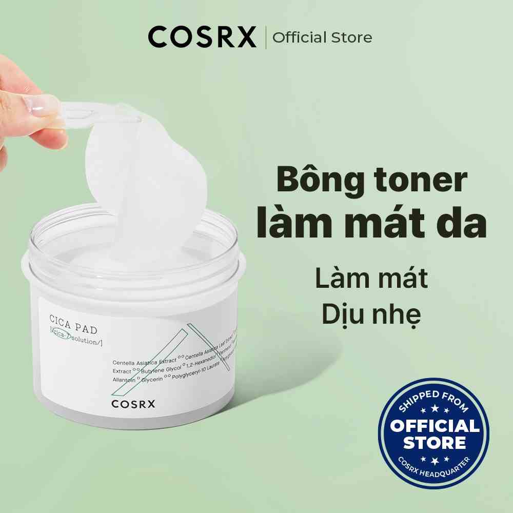 Bông dưỡng da cica nguyên chất COSRX 90 miếng / 150ml