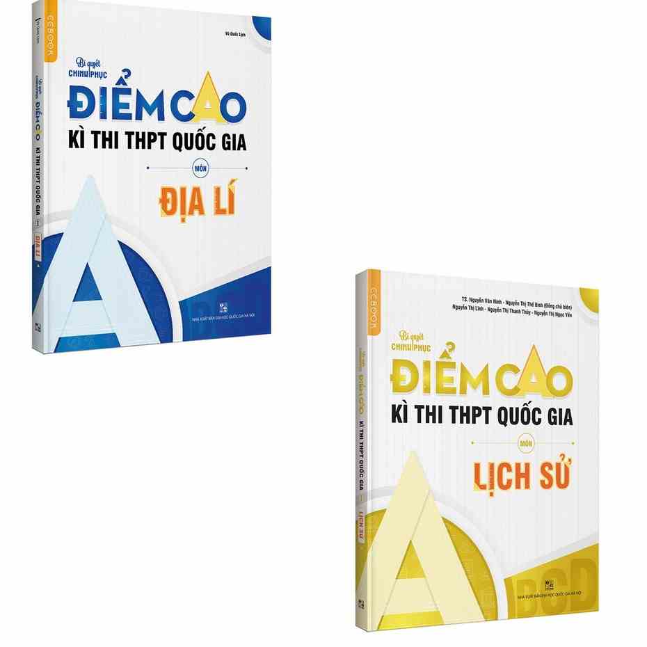 [Mã BMTTC60K giảm đến 60K đơn 50K] Sách - Combo Bí Quyết Chinh Phục Điểm Cao Kì Thi THPT Quốc Gia Môn Lịch sử - Địa lí