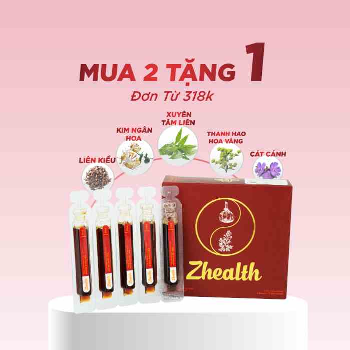 ZHE-Siro Ho Tăng Sức Đề Kháng Zhealth - Grow Green AZ - Bổ Phế, Giảm Nguy Cơ Viêm Đường Hô Hấp(10ml/ống)