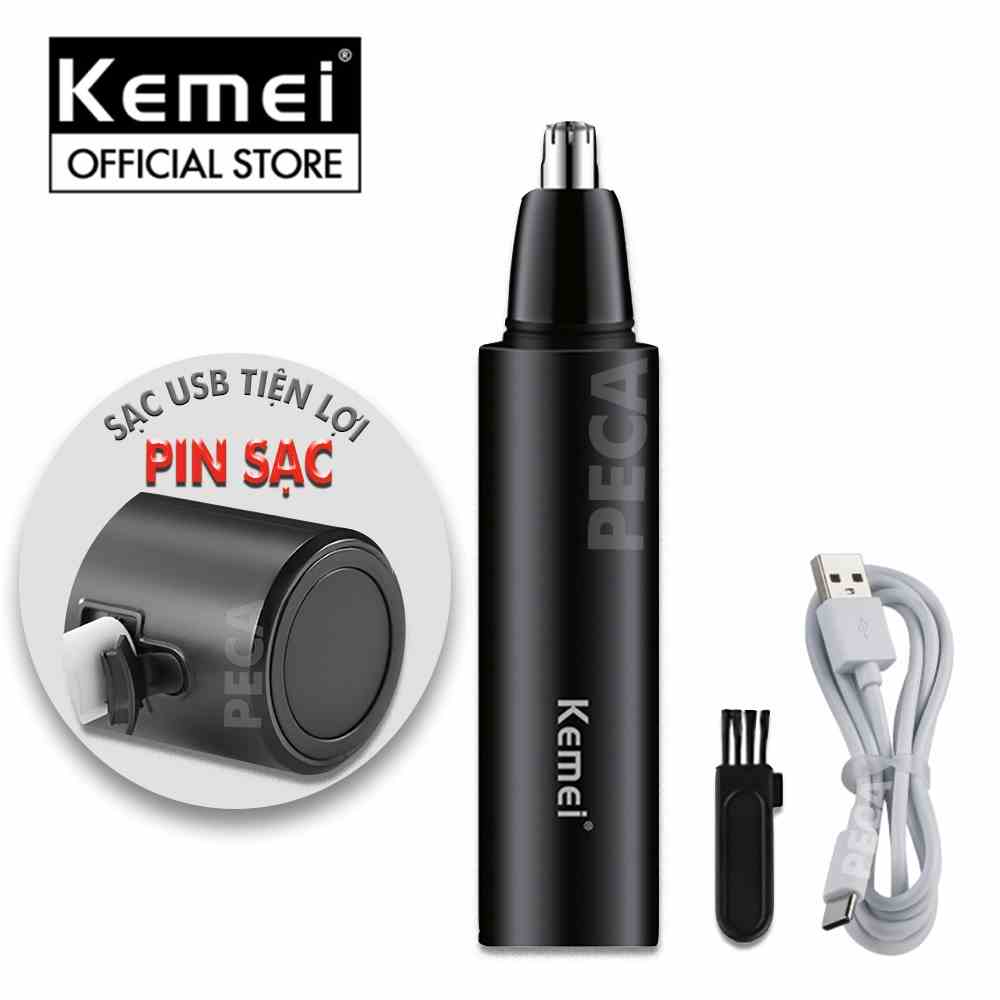 Máy tỉa lông mũi Kemei KM-X4 dùng pin sạc USB tiện lợi - phân phối chính hãng