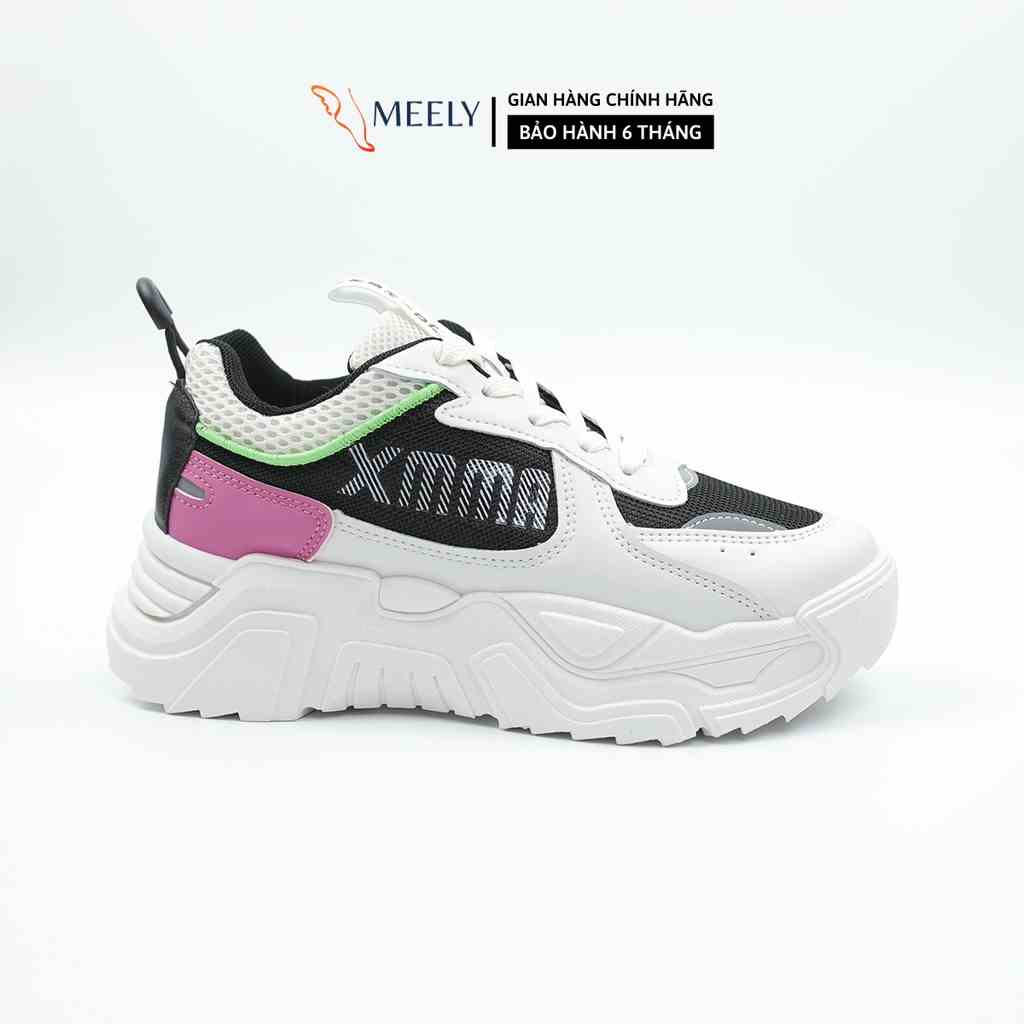 Giày Thể Thao Nữ Độn Đế MEELY Sneaker Ulzzang Nâng Đế Cá Tính - XMA65