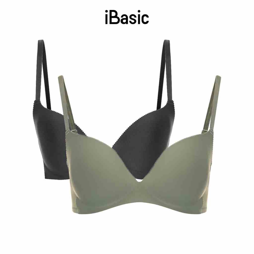 Combo 2 áo ngực mút mỏng không đường may iBasic BRAW033