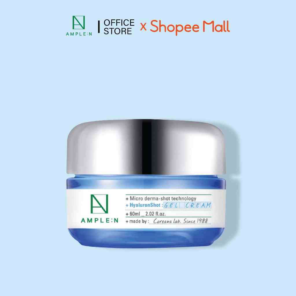 [Mã BMLTB200 giảm đến 100K đơn 499K] Gel Dưỡng Ẩm Mỏng Nhẹ AMPLEN Hyaluron Shot Gel Cream 60ml