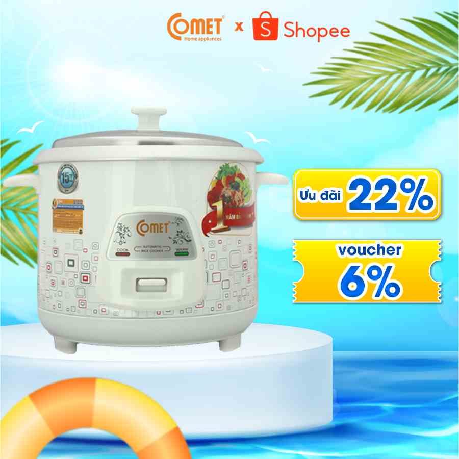 Nồi cơm điện nắp rời 1.2L COMET - CM8009