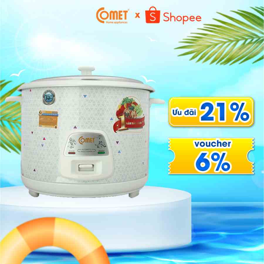 Nồi Cơm Điện Nắp Rời 2,8L COMET - CM8029