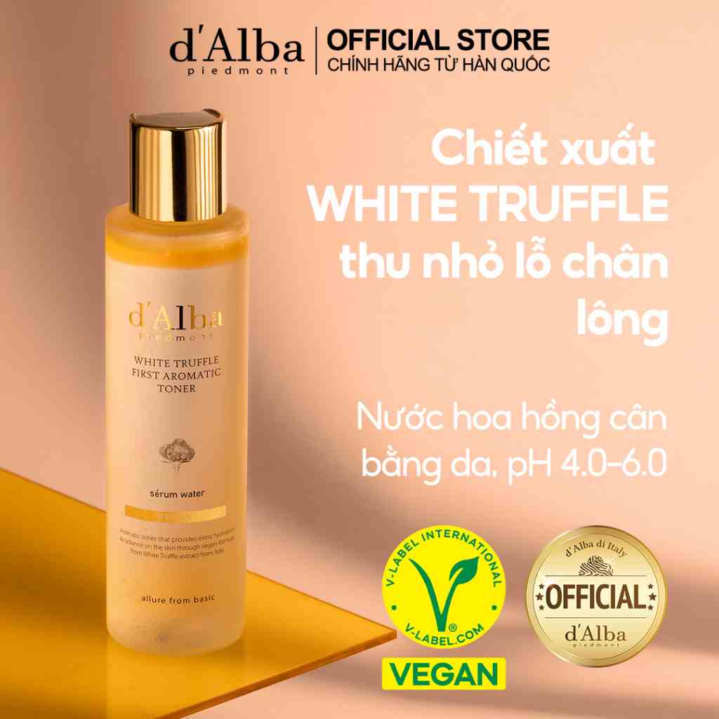 [dAlba Official] Nước hoa hồng chiết xuất nấm Truffle trắng First Aromatic Toner 155ml