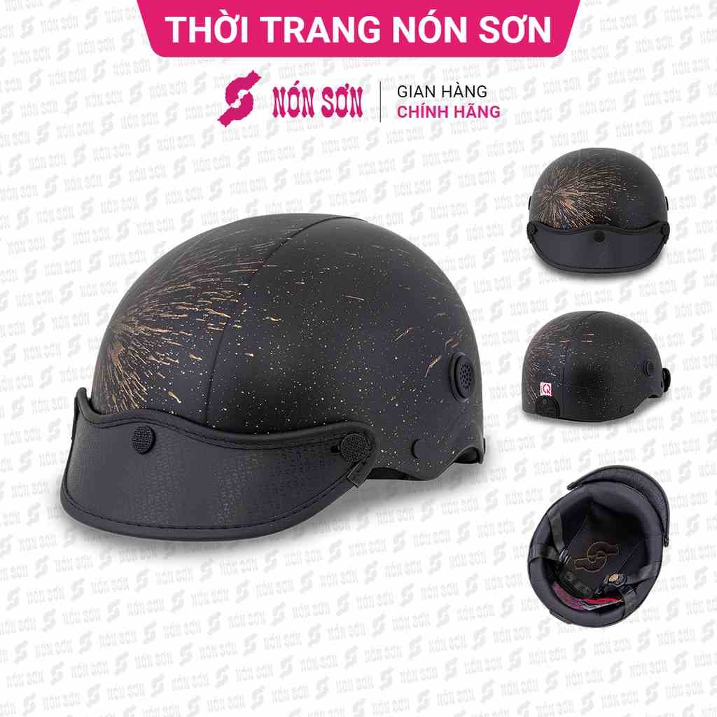 Mũ bảo hiểm lỗ thông gió phiên bản mới NÓN SƠN chính hãng HV-ĐN099