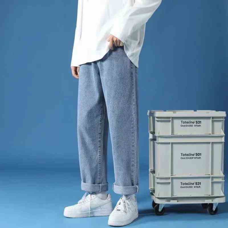 Quần jean nam baggy basic LB , ống suông màu xanh sáng  nhiều size, (big size, 27-36) BGSH9