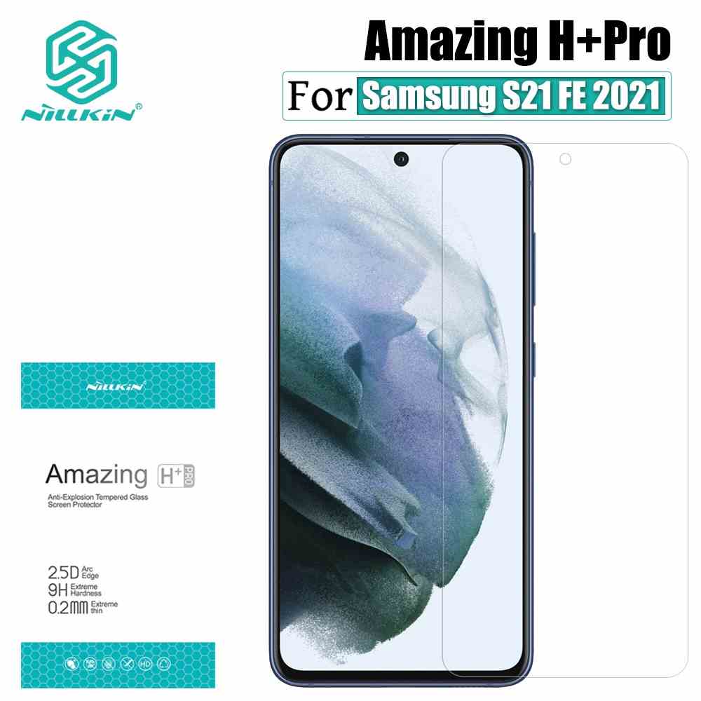 Kính cường lực Nillkin 2.5D H+ Pro cho Samsung Galaxy S21 FE 2021 0.2mm 9H chống lóa siêu mỏng tránh trầy xước