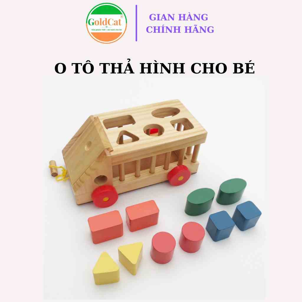 Đồ Chơi Thả Hình GOLDCAT Làm Từ Gỗ Quế Tự Nhiên Giúp Phát Triển Trí Tuệ Cho Trẻ Nhỏ