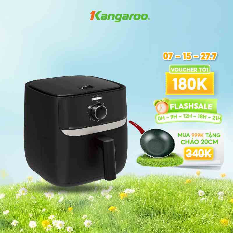 Nồi chiên không dầu loại cơ 6L Kangaroo KG6AF1