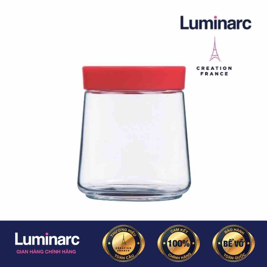 [Mã BMLTA35 giảm đến 35K đơn 99K] Hũ Thuỷ Tinh Luminarc Swing Nắp Đỏ 750ml- LUHUP5282