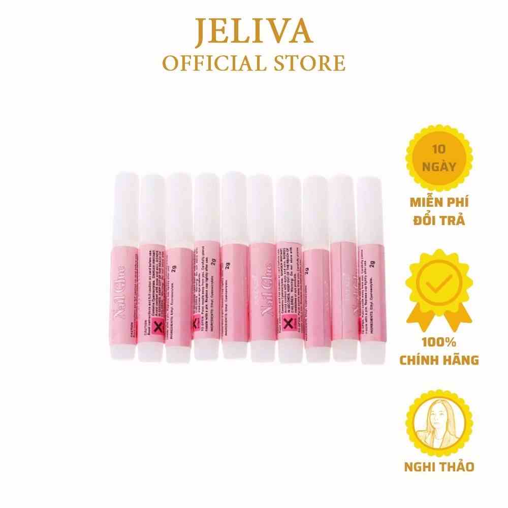 Keo dán móng mini JELIVA Nail Glue set 10 chai