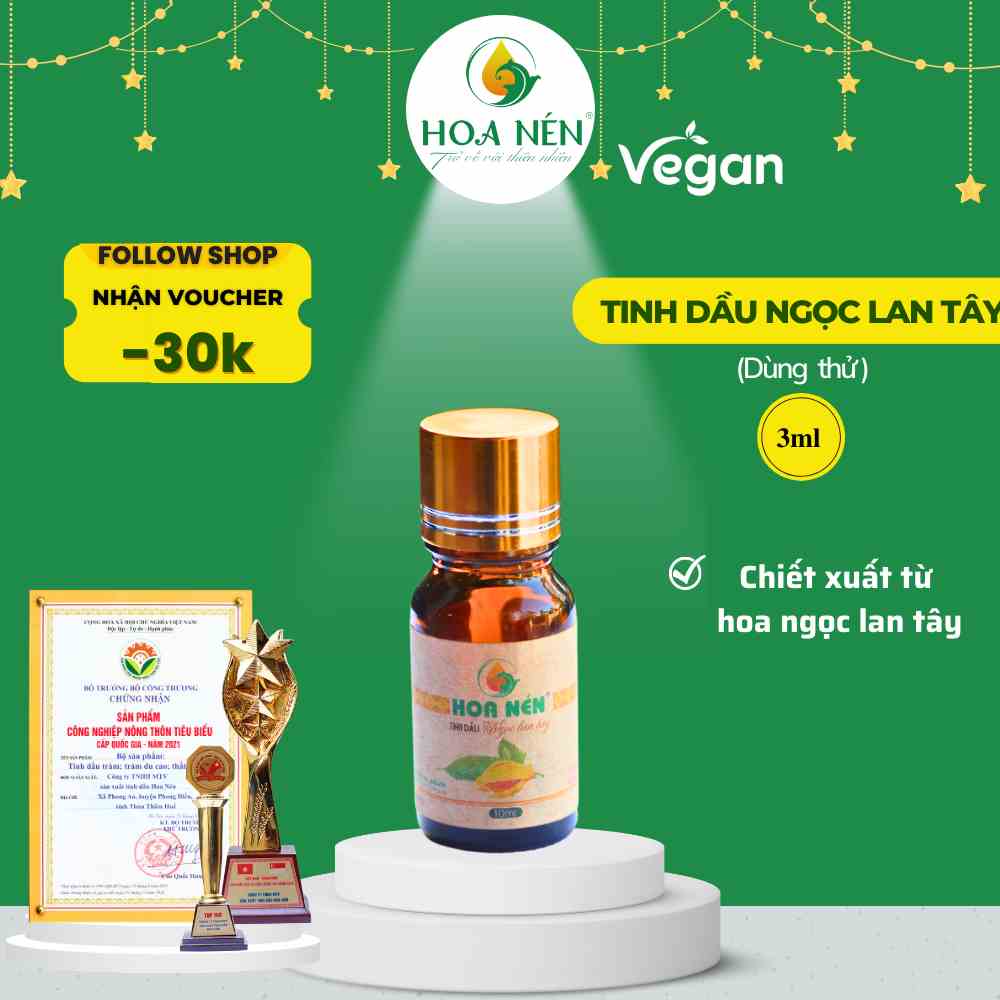 [Mã BMLTA35 giảm đến 35K đơn 99K] Tinh dầu hoa ngọc lan tây 3ml - Hoa Nén - Làm đẹp da, thư giãn