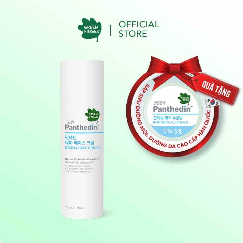 Kem Dưỡng Ẩm Da Mặt Cao Cấp Cho Bé (0-36 tháng) Greenfinger Panthedin Derma Face Cream 50ml (1 chai)