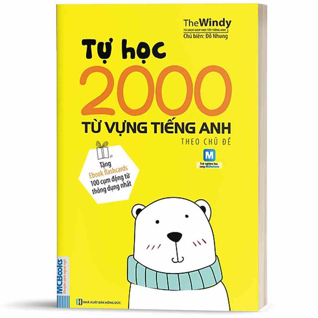 [Mã BMTTC60K giảm đến 60K đơn 50K] Sách Tự Học 2000 Từ Vựng Tiếng Anh Theo Chủ Đề Khổ Nhỏ MCFO8708