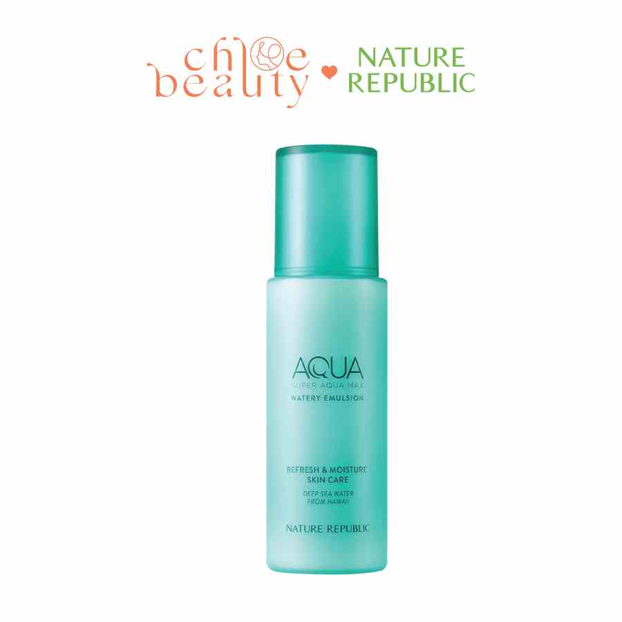 [Mã BMLTA35 giảm đến 35K đơn 99K] Sữa dưỡng cấp ẩm NATURE REPUBLIC Super Aqua Max Watery Emulsion 130ml