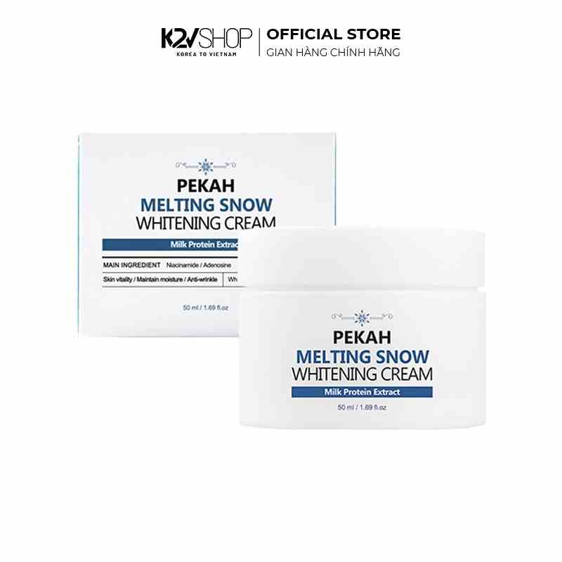 Kem Dưỡng Trắng Nâng Tone Pekah Melting Snow Whitening Cream 50ml - K2V Shop